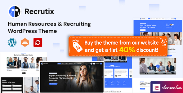 Recrutix - Human Resources & Recruiting WordPress Theme