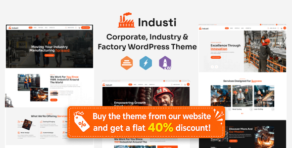 industi - Industry & Factory WordPress Theme