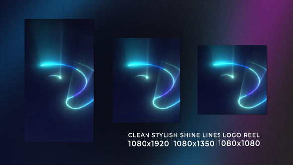 Clean Stylish Shine Lines Logo Reel