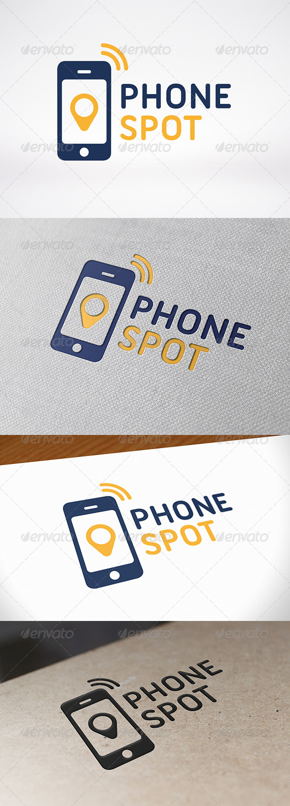 Phone Locator Logo Template