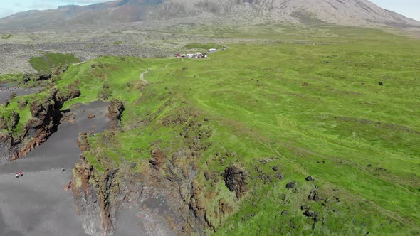 Djupalonssandur Coastline in Summer Season Iceland