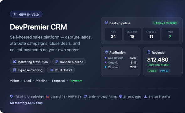 DevPremier CRM - Convert Leads into Customers