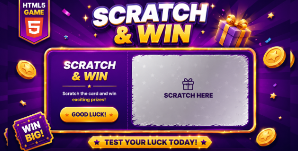 Scratch & Win | Scratch Card HTML5 Game