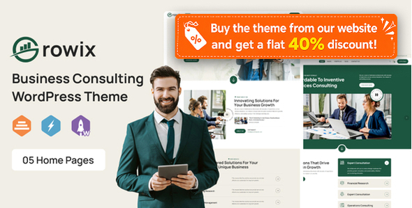 Growix – Business Consulting WordPress Theme