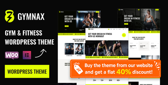 Gymnax - Fitness and Gym WordPress Theme