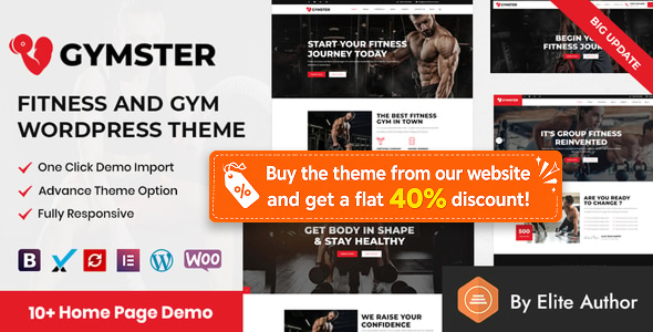 Gymster  - Fitness and Gym WordPress Theme