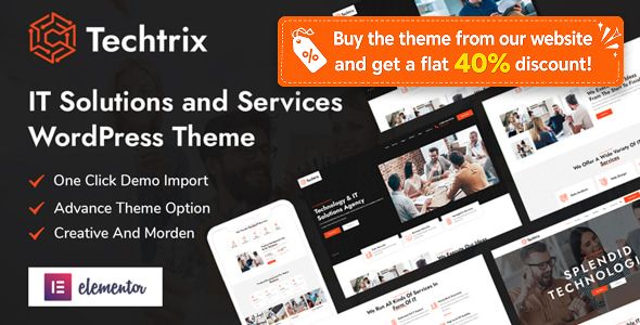 Techtrix - IT Solutions & Technology WordPress Theme