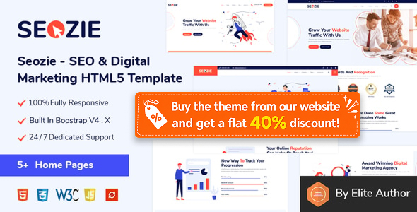 Seozie - SEO & Digital Marketing HTML5 Template