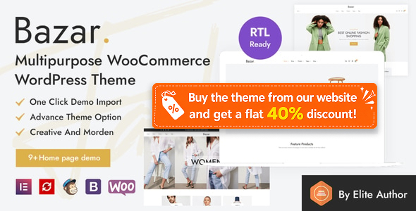Bazar - Multipurpose WooCommerce WordPress Theme