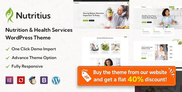 Nutritius - Nutrition & Health Services WordPress Theme