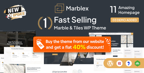 Marblex - Marble & Tiles WordPress Theme