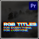 RGB Minimal Titles | MOGRT - VideoHive Item for Sale