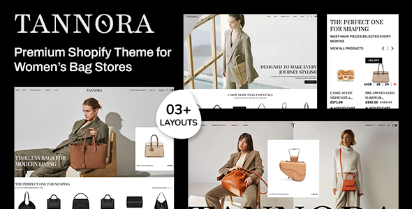 Tannora - Modern Luxury Bags & Fashion Shopify Theme