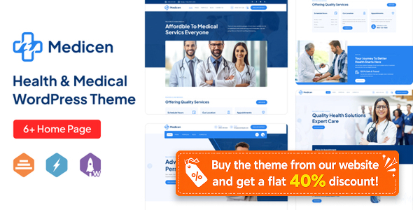 Medicen - Health & Medical WordPress Theme