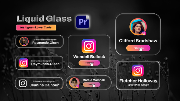 Instagram Liquid Glass Lowerthirds