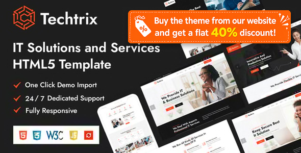 Techtrix - IT Solutions & Services HTML Templates