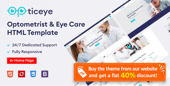 Opticeye - Optometrist & Eye Care HTML Template