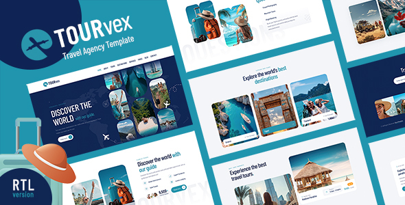 TOURvex — Travel Agency Template + RTL