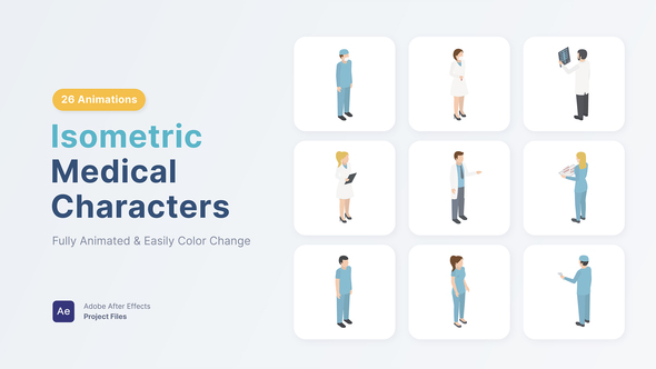 Isometric Medical Characters