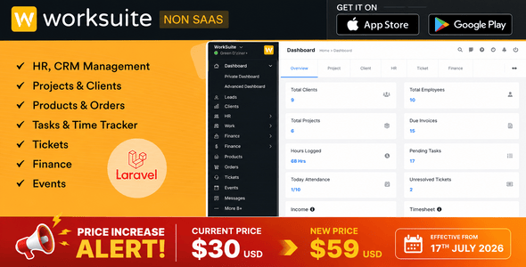 WORKSUITE - HR, CRM and Project Management