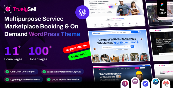 TruelySell - Service Marketplace, Booking & On Demand WordPress Theme