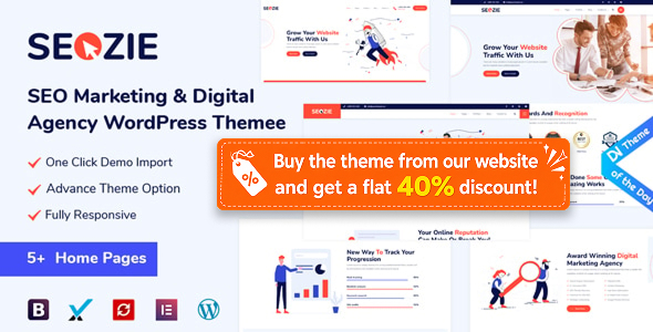 Seozie - SEO & Digital Marketing WordPress Theme