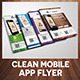 Clean Mobile App Flyer - GraphicRiver Item for Sale