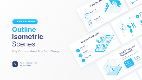 Isometric Outline | MOGRT