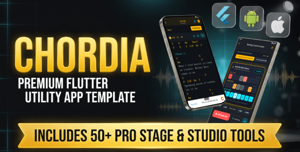 Chordia | Song Repertoire and Tuner - Flutter App Template