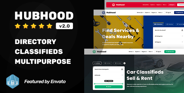 Hubhood - Directory & Listing WordPress Theme