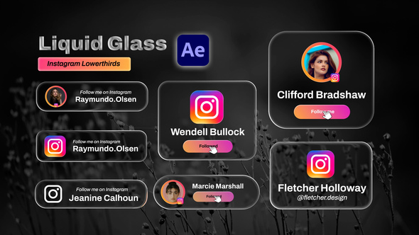 Instagram Liquid Glass Lowerthirds