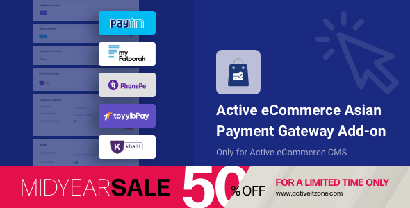 Active eCommerce Asian Payment Gateway Add-on