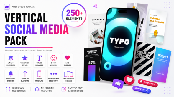 Vertical Social Media Pack