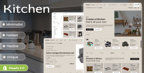 Kitchen - Shopify 2.0 Kitchen Furniture Store Theme