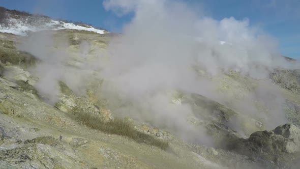 Geothermal Area, Activity of Natural Volcanic Hot Springs