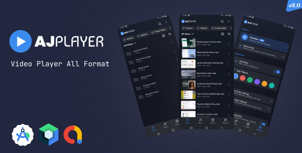 AJ Player – Android HD & 4K Video Player App | MX-Style Clone | All Format Video Player