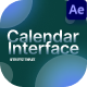 Modern Calendar Interface - VideoHive Item for Sale