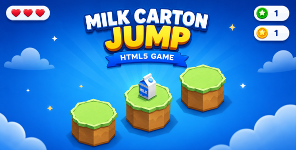 Milk Carton Jump | Endless Arcade HTML5 Game