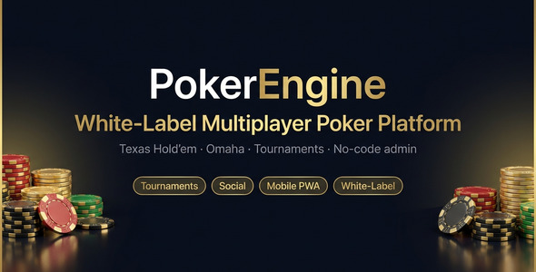 PokerEngine | White-Label Multiplayer Texas Hold'em JavaScript Game & Tournaments