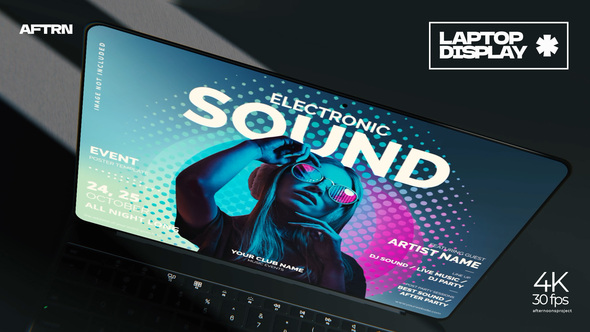 Dark Laptop Mockup