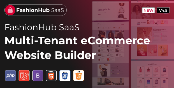 FashionHub SaaS - eCommerce Website Builder For Seamless Online Business