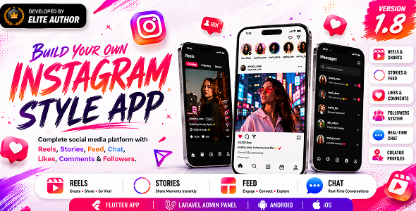 DTTrends - TikTok Clone Flutter App with Live, Reels, Chat & Laravel Admin + Next.js Website