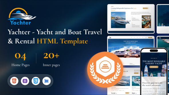 Yachter - Yacht and Boat Travel & Rental HTML Template