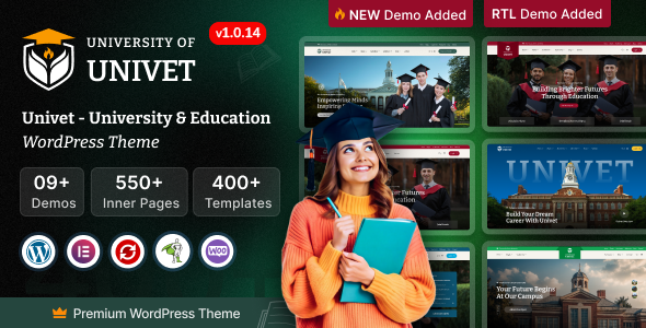 Univet – University Education WordPress Theme