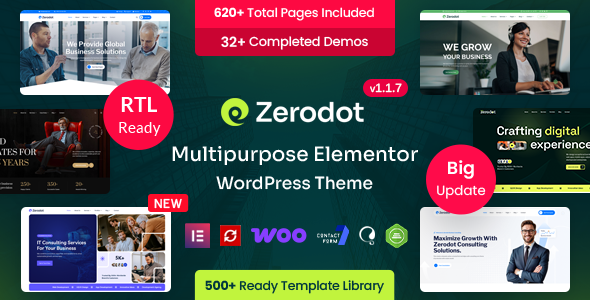 Zerodot - Business & Multipurpose Elementor WordPress Theme