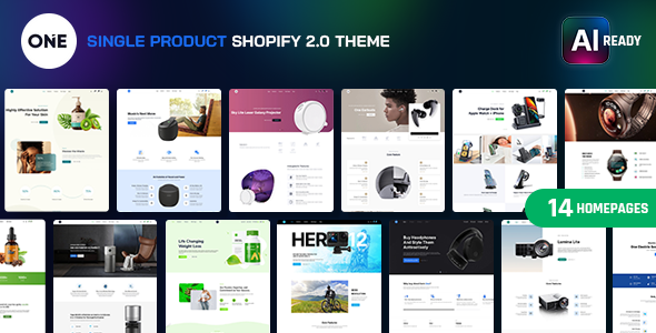 One - Single Product Shopify 2.0 Theme