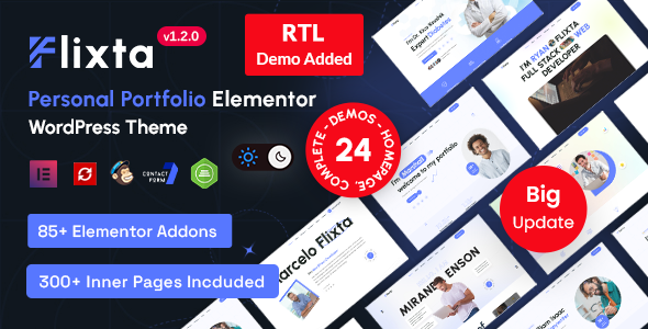 Flixta - Personal Portfolio WordPress Theme