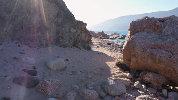 Huge Stones on the Beach