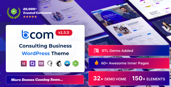 Bcom - Consulting Business WordPress Theme
