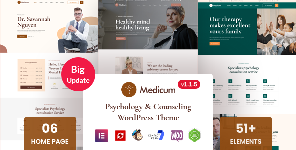 Medicum – Psychology & Counseling WordPress Theme